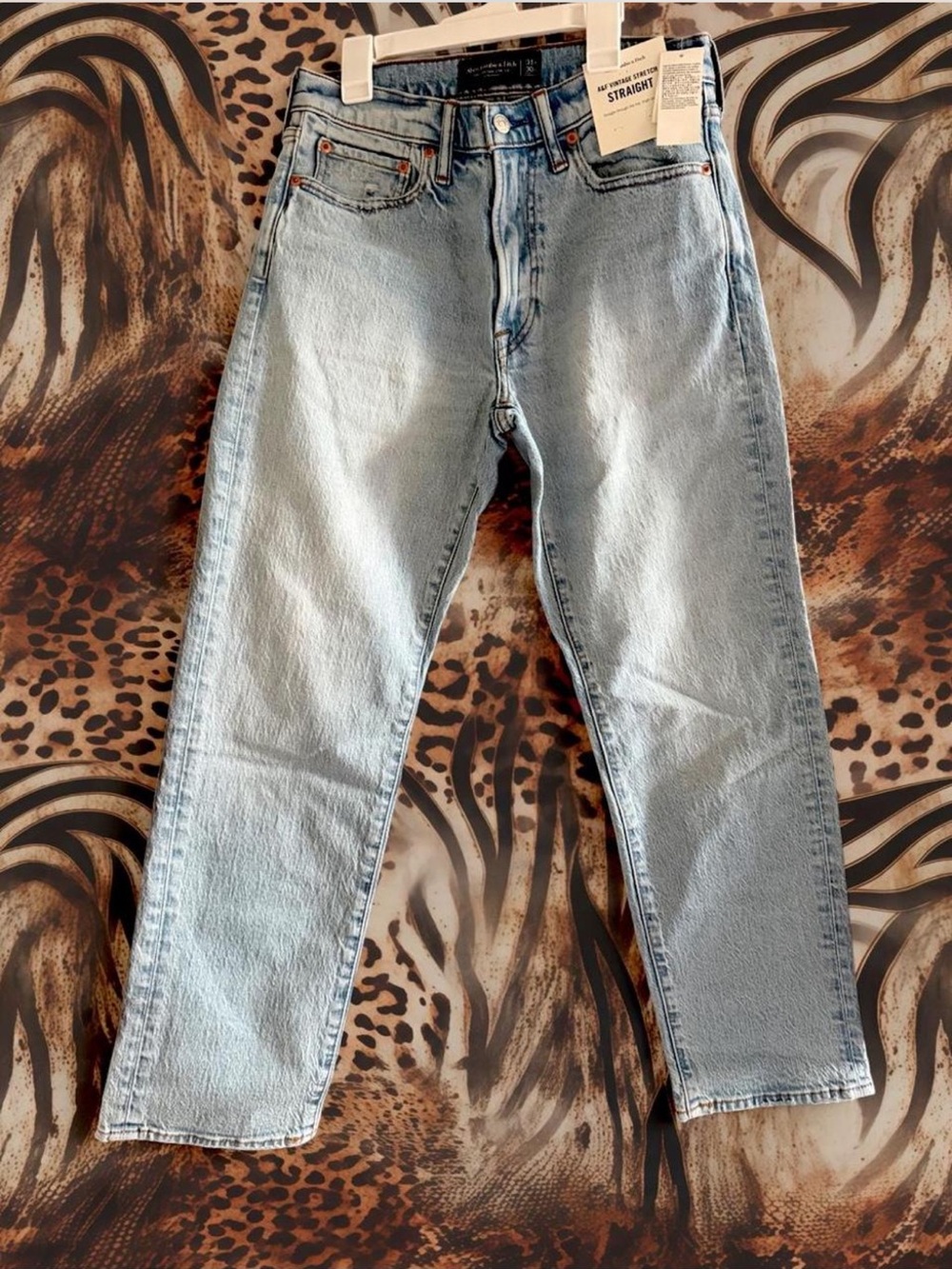 Vintage Abercrombie & Fitch Light Wash Straight Leg Jeans